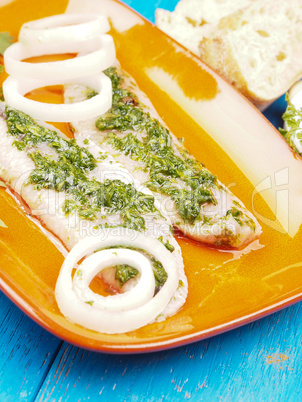 Herring with marinade