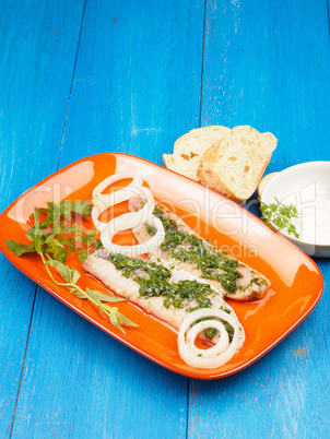 Herring with marinade