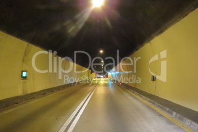 Mountain auto tunnel from Bar to Podgorica