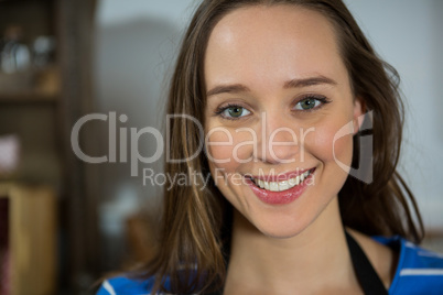 Portrait of smiling female staff