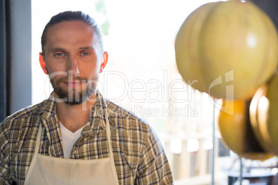 Portrait of confident male staff