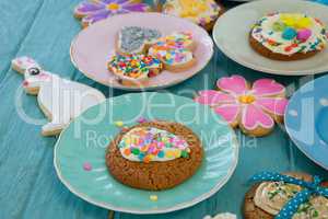 Various sweet foods and confectioneries