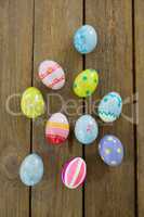 Multicolored Easter eggs