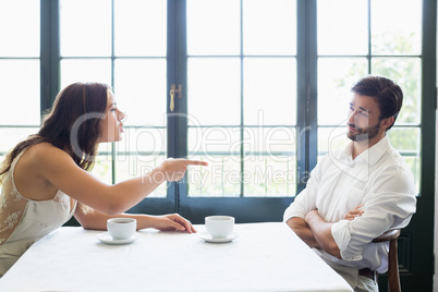 Couple arguing with each other