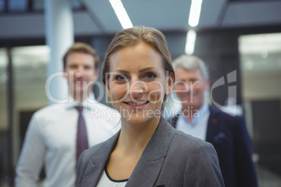 Businesswoman standing in the office