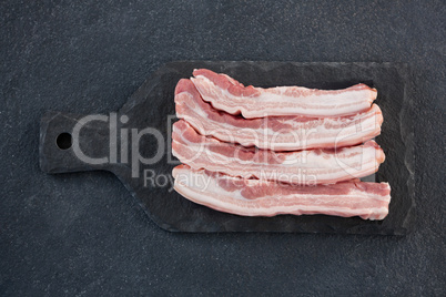Sirloin chops on slate plate