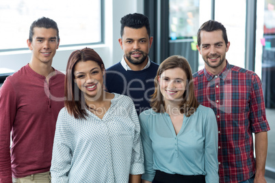 Portrait of businesspeople standing together