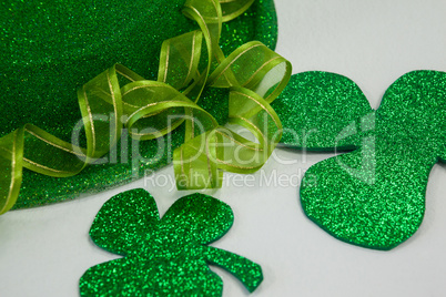 St Patricks Day leprechaun hat with shamrock