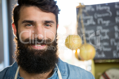 Portrait of smiling male staff