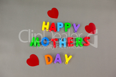 Alphabets displaying happy mothers day