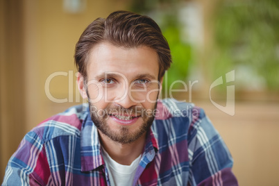 Smiling business executive in office