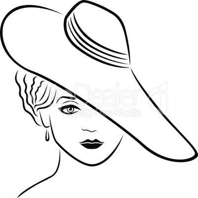 Young lady in hat