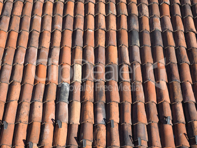 red roof tiles background