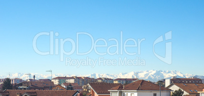 Alps mountains skyline