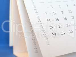 calendar page detail
