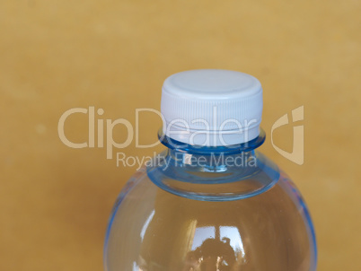 bottle of water with copy space