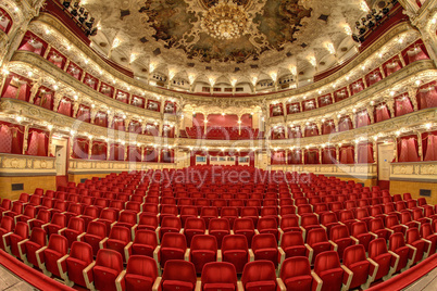 Empty auditorium of the great theater