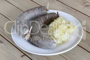 Sausage with sauerkraut