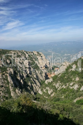 View of Montserrat mountains (Barcelona,Catalonia,Spain)