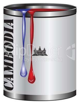 Paint for Cambodia flag