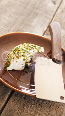 Farmer cheese with chives
