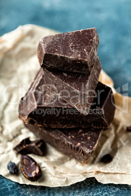 Dark chocolate crushed