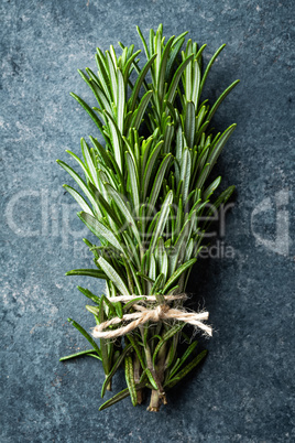 Fresh rosemary twigs