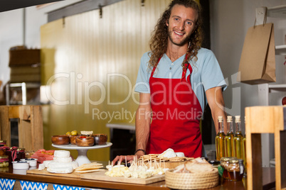 Portrait of staff standing at counter