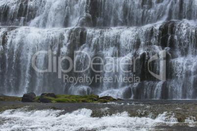 Waterfall Fjallfoss in Iceland