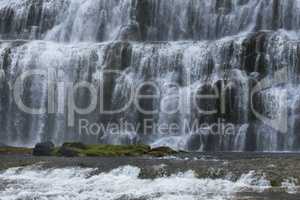 Waterfall Fjallfoss in Iceland