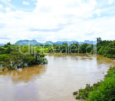 View on the River Kwai. Thailand