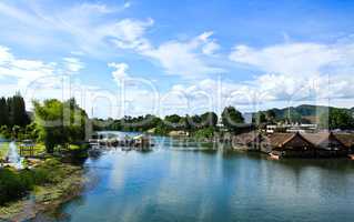 Beautiful river kwai in Kanchanaburi province, Thailand