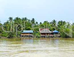 Mae Klong River ,Samutsongkhram province of Thailand.