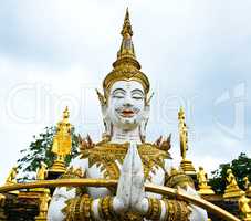 Goddess,Thai Temple,Samut Songkhram In Thailand.