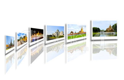 Thailand travel background concept