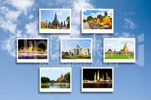 Thailand travel background concept
