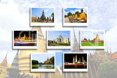 Thailand travel background concept