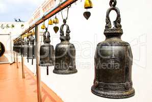 Temple bells hanged for everyone to ringed them for their own fo