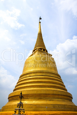 Wat Saket temple , the golden mount, Bangkok, Thailand
