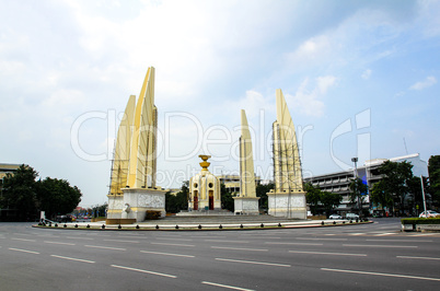 Democracy monument in Bangkok, Thailand.