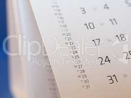 calendar page detail