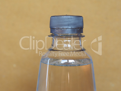 bottle of water with copy space