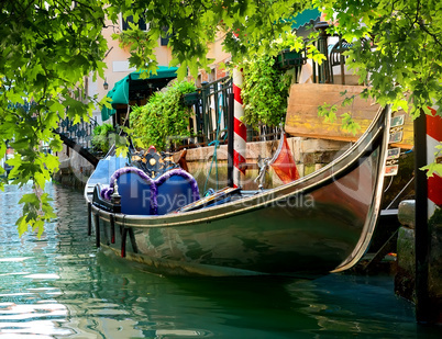 Gondola on water