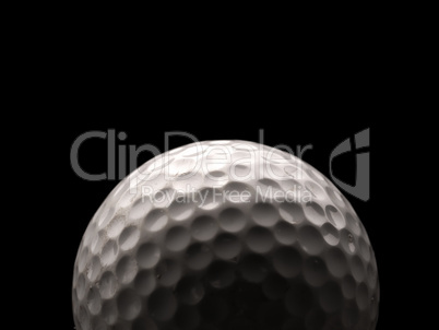 Close up of a golf ball