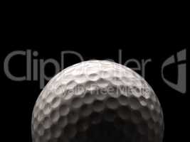 Close up of a golf ball