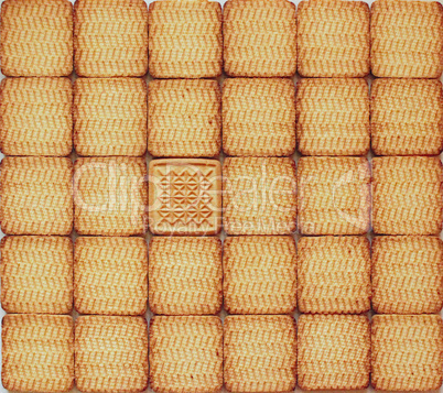 texture from identical pastry with single unique