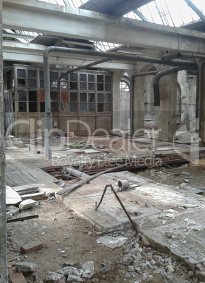 abandoned factory ruins
