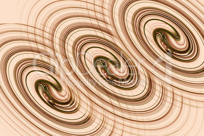 The fractal image: spiral lines.