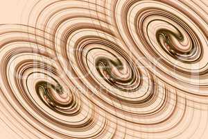 The fractal image: spiral lines.