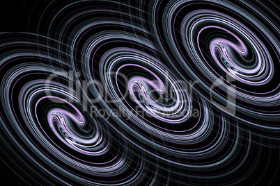 The fractal image: spiral lines.